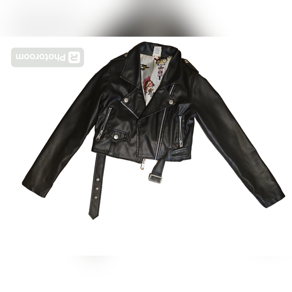 Gwen stefanis Harajuku mini kids collection Faux moto jacket for girl size 10/11